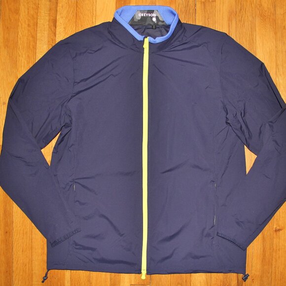 Greyson Trailwolf Lightweight Windproof Golf Jacket Mens XL Maltese Blue - Picture 1 of 5